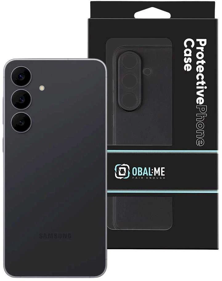 OBAL:ME Matte TPU dėklas skirtas Samsung Galaxy S25 FE juodos spalvos