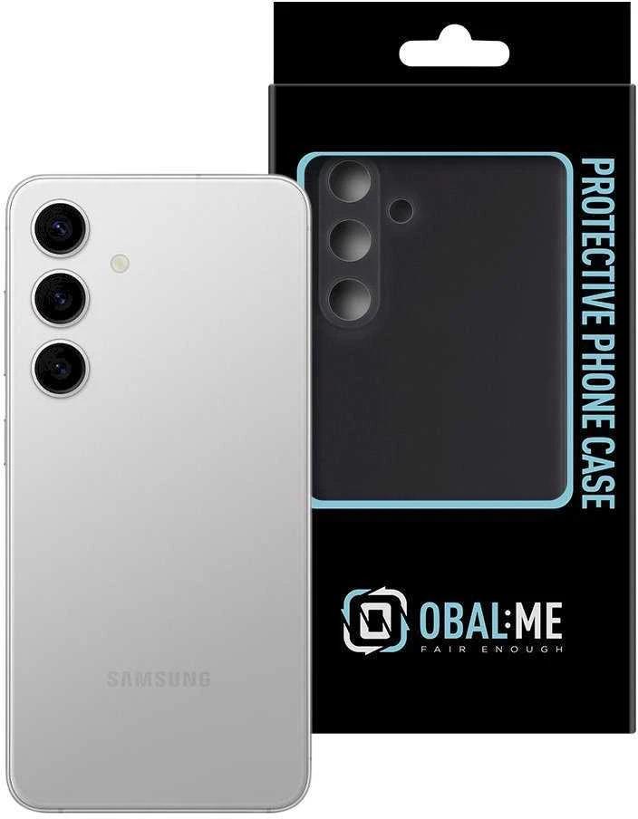 OBAL:ME Matte TPU dėklas telefonui Samsung Galaxy S24 juodos spalvos