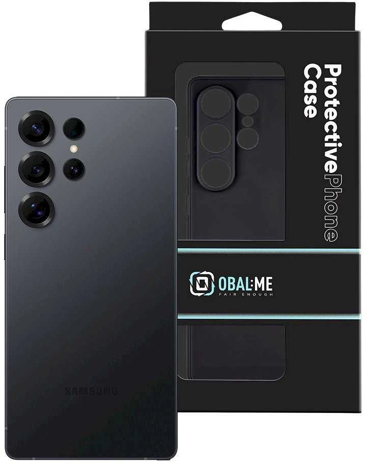 OBAL:ME Matte TPU dėklas skirtas Samsung Galaxy S25 Ultra juodos spalvos