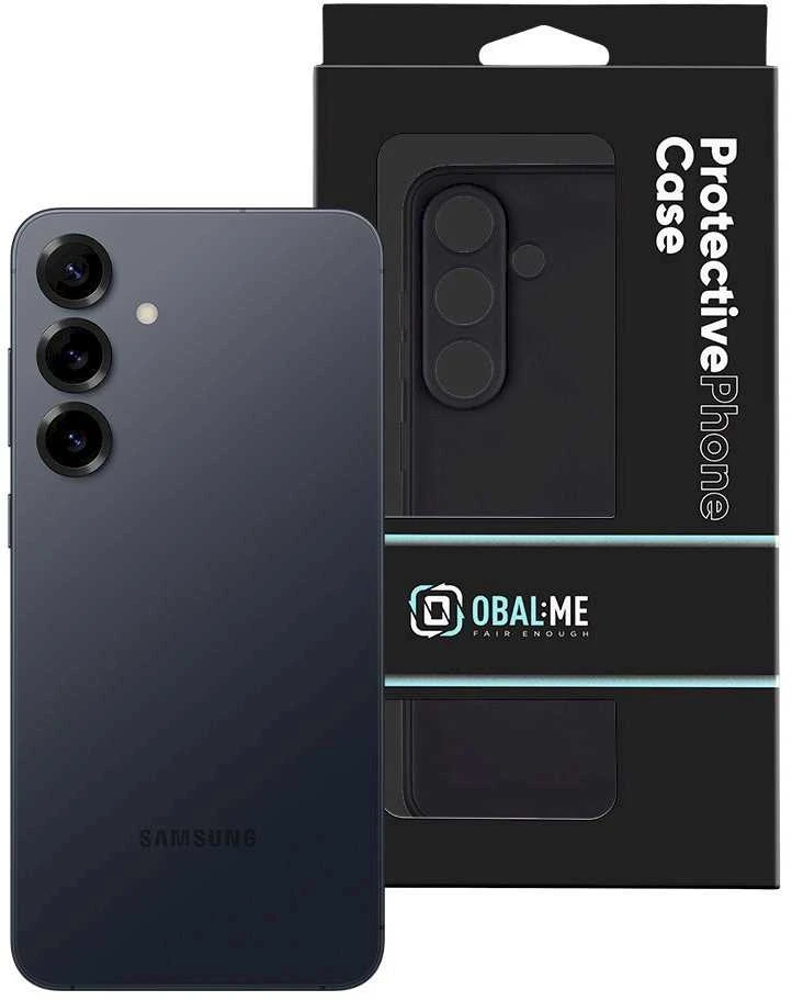 OBAL:ME Matte TPU dėklas skirtas Samsung Galaxy S25 juodos spalvos