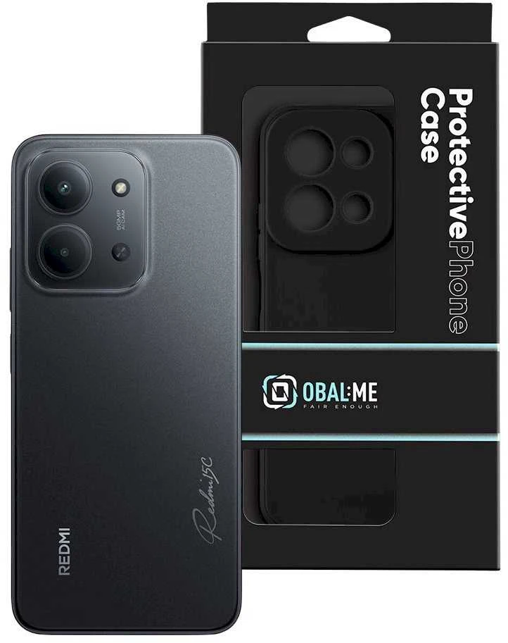 OBAL:ME matinis TPU dėklas skirtas Xiaomi Redmi 15C 4G/5G juodos spalvos