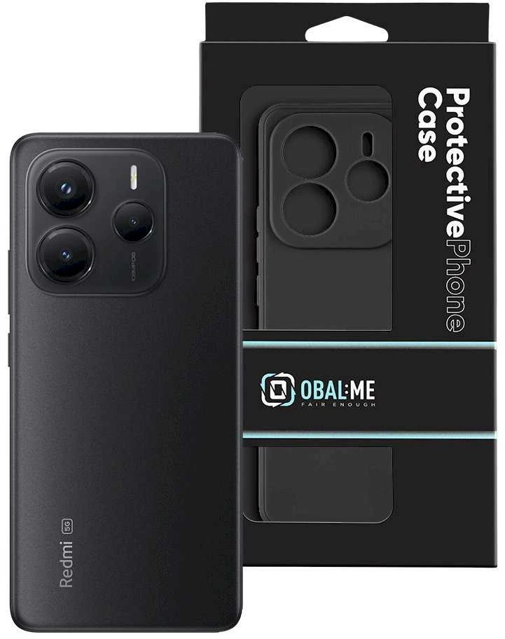 OBAL:ME Matte TPU dėklas skirtas Xiaomi Redmi Note 14 5G juodos spalvos