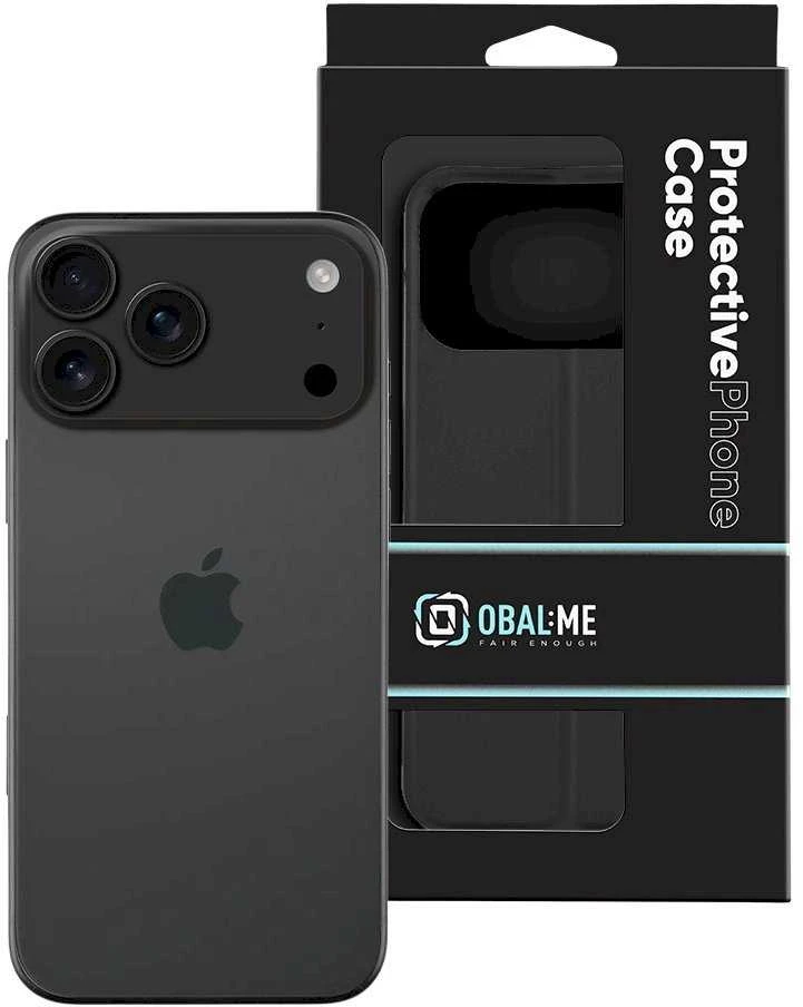 OBAL:ME SmoothTouch dėklas skirtas Apple iPhone 17 Pro Max juodos spalvos