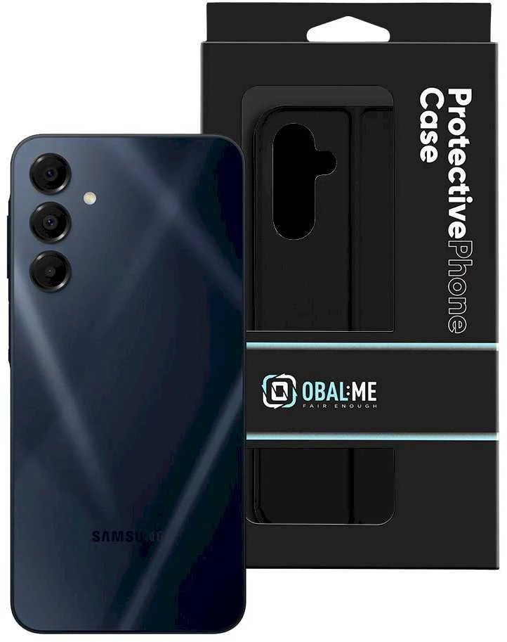 OBAL:ME SmoothTouch Samsung Galaxy A16 4G/5G dėklas telefonui juodos spalvos