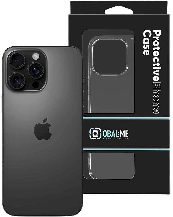 OBAL:ME TPU dėklas telefonui Apple iPhone 16 Pro Max skaidrus