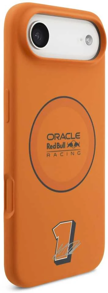 Red Bull Raudona Bull Raudona Bull Silicone Mėlyna Ring MagSafe dėklas skirtas Apple iPhone Air oranžinės spalvos