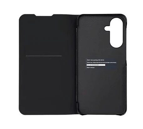 112803 FWA366AEABW Mobeen atverčiamas dėklas su kortelių laikikliu, skirtas Samsung Galaxy A36, juodas