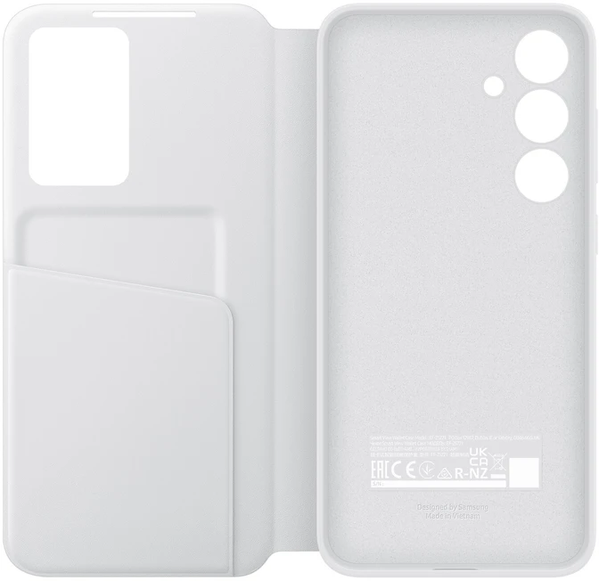 112803 EF-ZS721CWE Samsung Smart View dėklas Galaxy S24 FE baltos spalvos