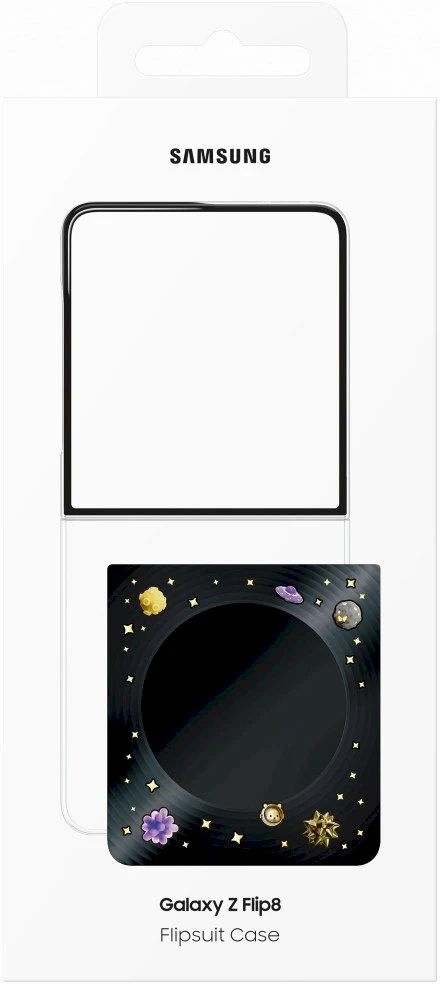 Dėklas FF776CBE Flipsuit Magnet Samsung Galaxy Flip 8, Juodas