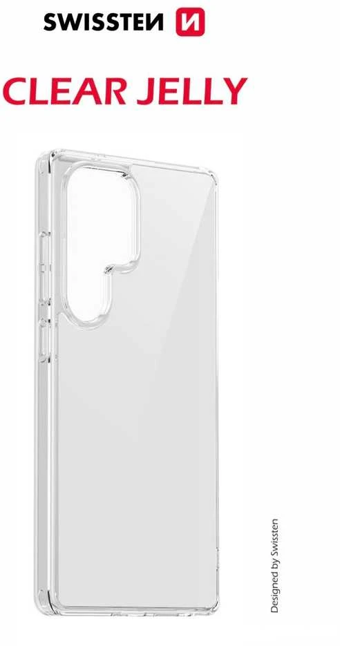 SWISSTEN skaidrus želė dėklas, skirtas „Samsung Galaxy S26 Ultra 5G“, permatomas