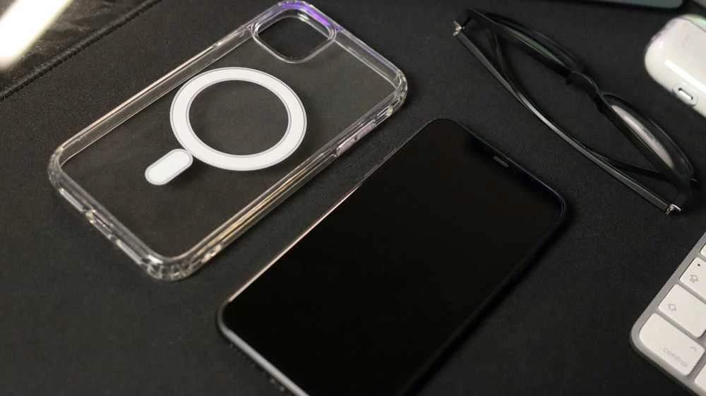Dėklas „Swissten Clear Jelly Magstick“, skirta „iPhone 16 Transparent“.