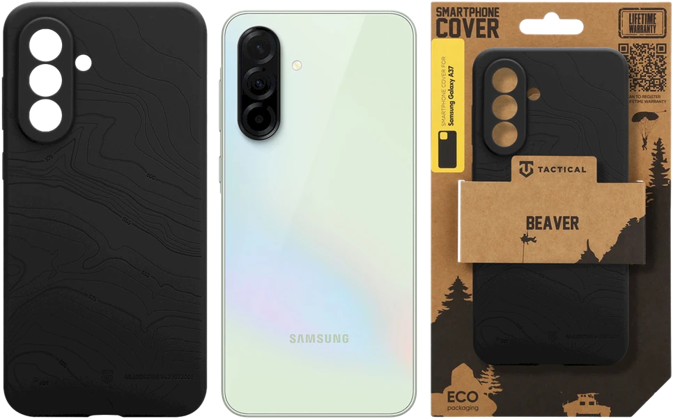 Tactical Beaver dėklas skirtas Samsung Galaxy A37 Asphalt