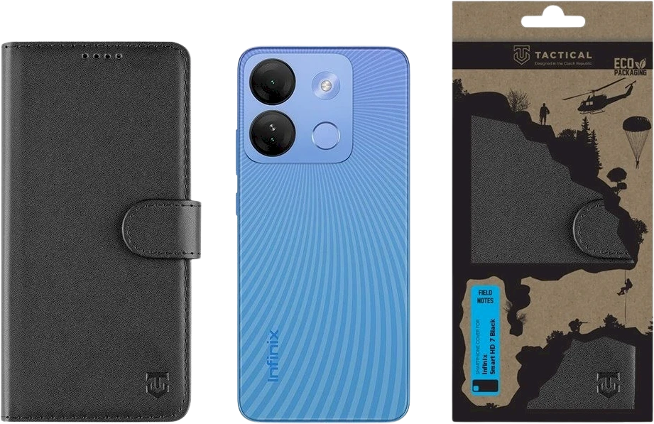 Tactical Field Notes skirtas Infinix Smart HD 7 dėklas telefonui juodos spalvos