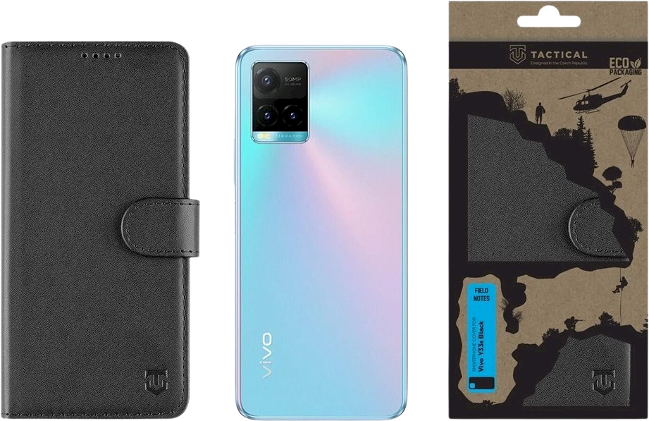 Tactical Field Notes skirtas Vivo Y33s dėklas telefonui juodos spalvos