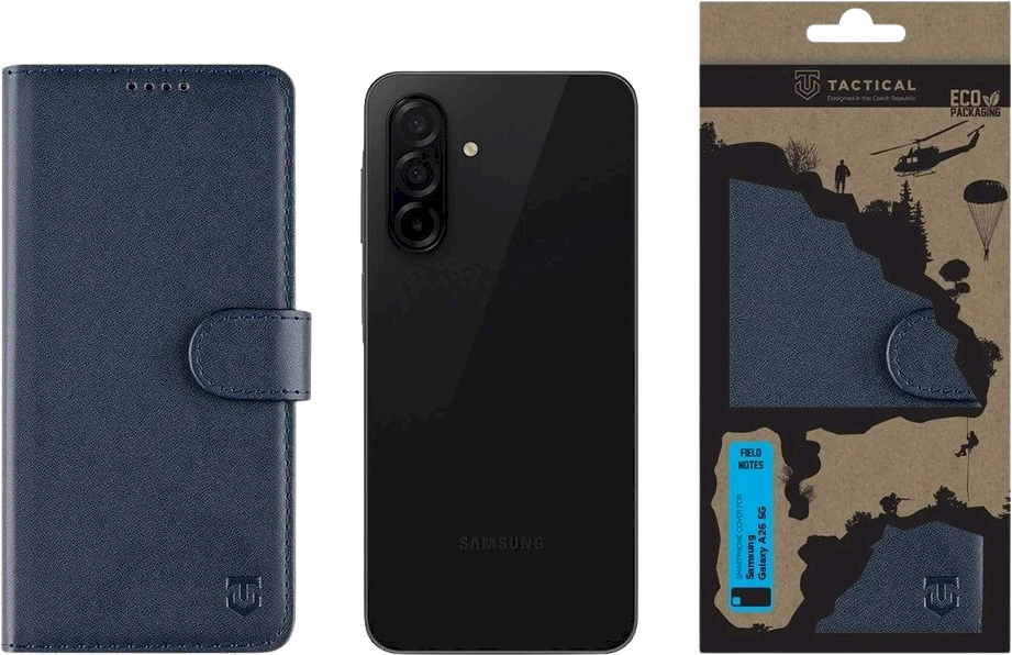 Tactical Field Notes skirtas Samsung Galaxy A26 5G dėklas telefonui mėlynos spalvos