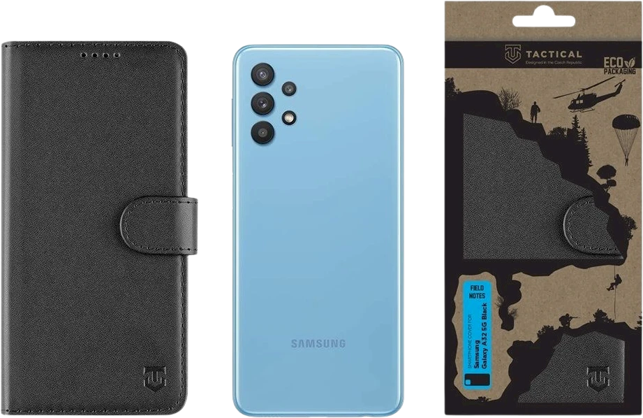Tactical Field Notes skirtas Samsung Galaxy A32 5G dėklas telefonui juodos spalvos