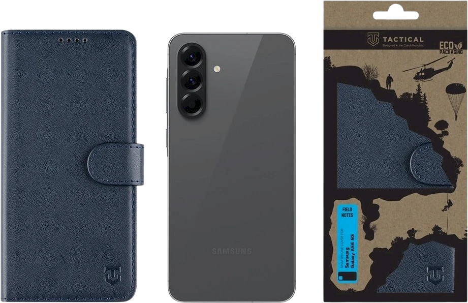 Tactical Field Notes skirtas Samsung Galaxy A56 5G dėklas telefonui mėlynos spalvos