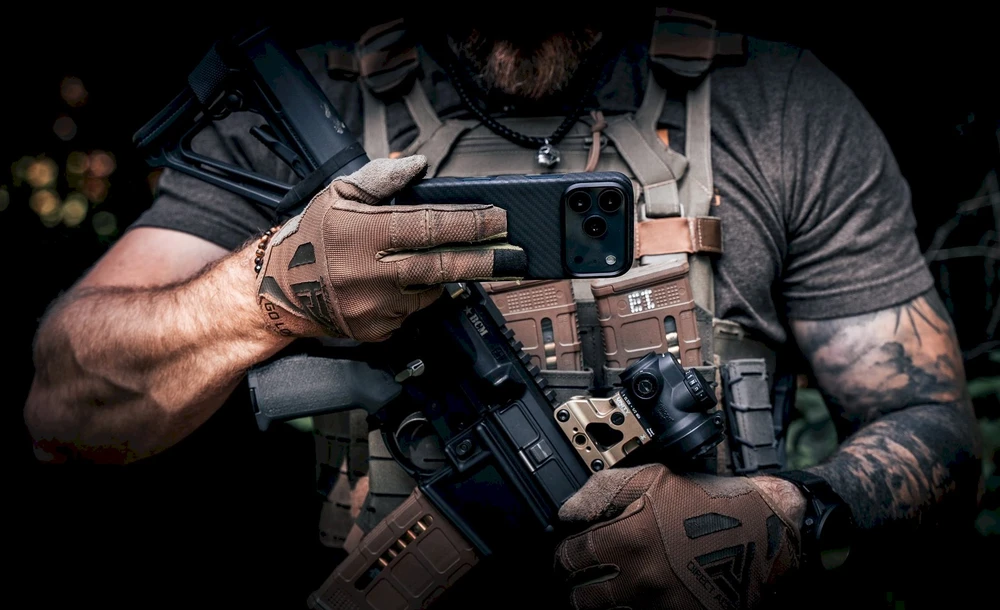 Tactical MagForce Aramid dėklas skirtas Samsung Galaxy S26+ juodos spalvos