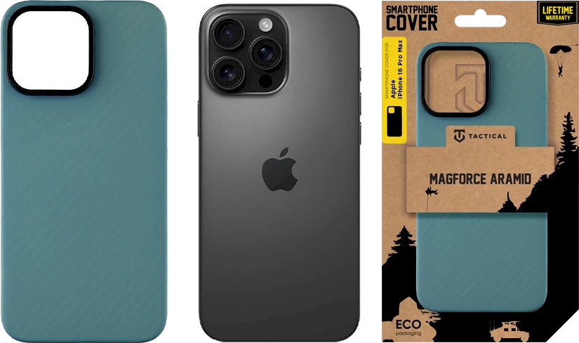 Tactical MagForce Aramid dėklas skirtas Apple iPhone 16 Pro Max Mėlyna Jay