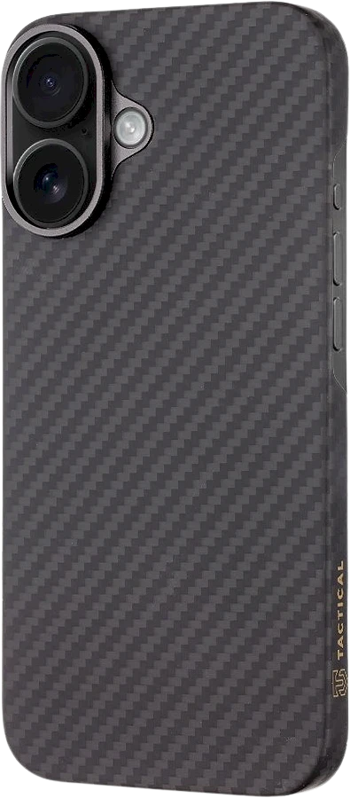 Dėklas Tactical MagForce Aramid skirtas Apple iPhone 16 juodos spalvos