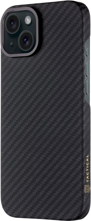 Tactical MagForce Aramid skirtas Apple iPhone 15 dėklas telefonui juodos spalvos