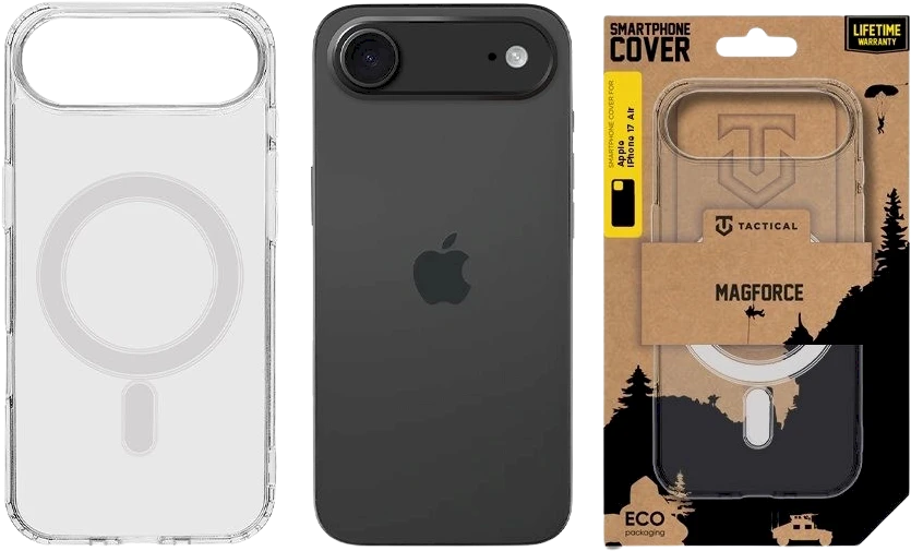 Tactical MagForce dėklas skirtas Apple iPhone 17 Air skaidrus