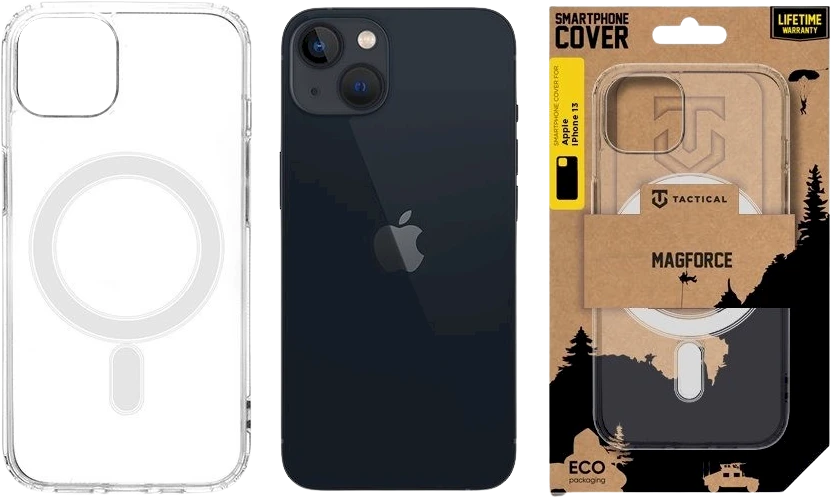 Tactical MagForce dėklas telefonui Apple iPhone 13 skaidrus
