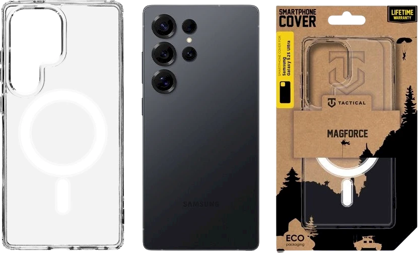 Tactical MagForce dėklas skirtas Samsung Galaxy S25 Ultra skaidrus