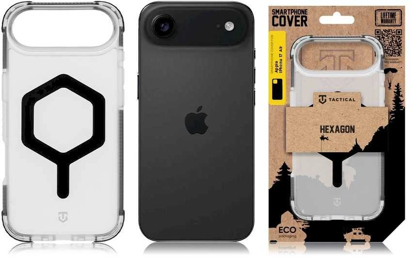 Tactical MagForce Hexagon dėklas skirtas Apple iPhone Air T-Juodas
