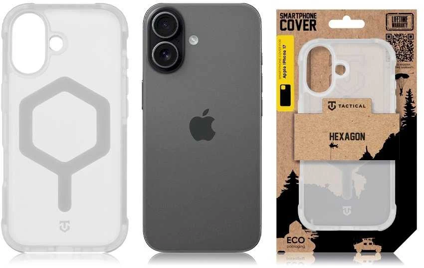 Tactical MagForce Hexagon dėklas skirtas Apple iPhone 17 T-Baltas
