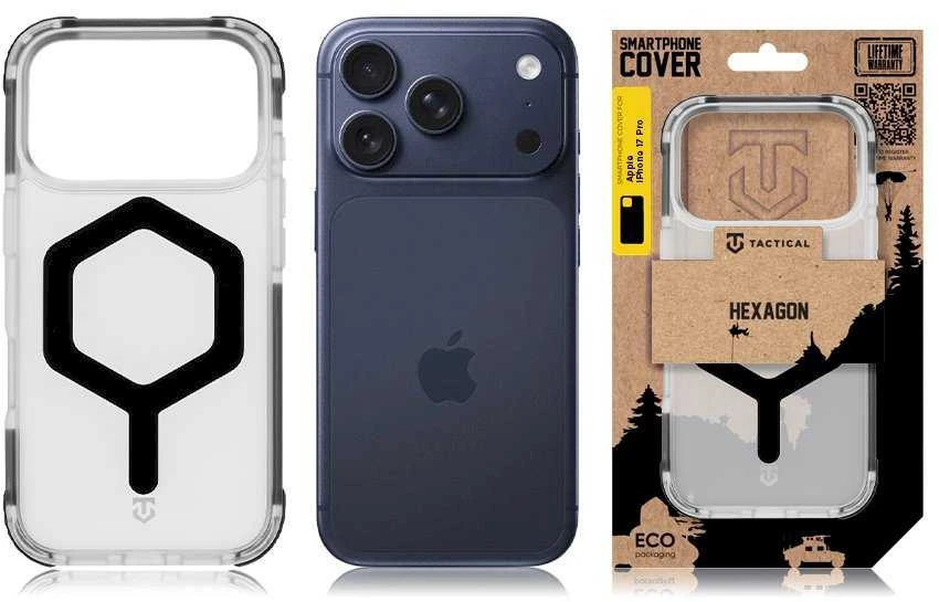 Tactical MagForce Hexagon dėklas skirtas Apple iPhone 17 Pro T-Juodas