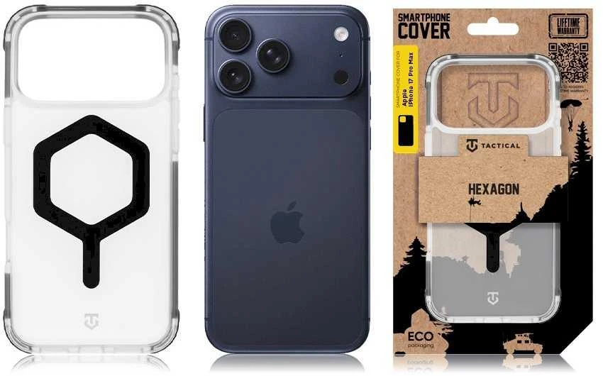 Tactical MagForce Hexagon dėklas skirtas Apple iPhone 17 Pro Max T-Juodas