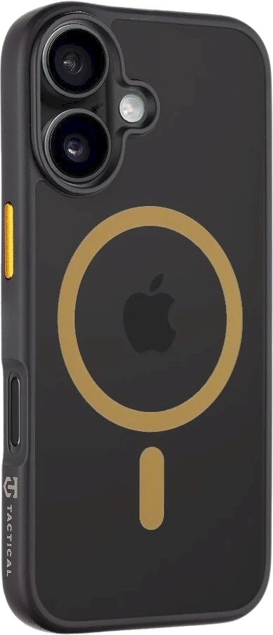 Tactical MagForce Hyperstealth 2.0 dėklas telefonui Apple iPhone 16 juodos ir geltonos spalvos