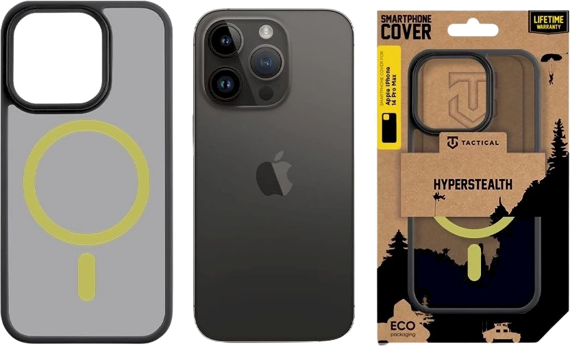 Tactical MagForce Hyperstealth 2.0 dėklas skirtas iPhone 14 Pro Max Juodas/Geltona