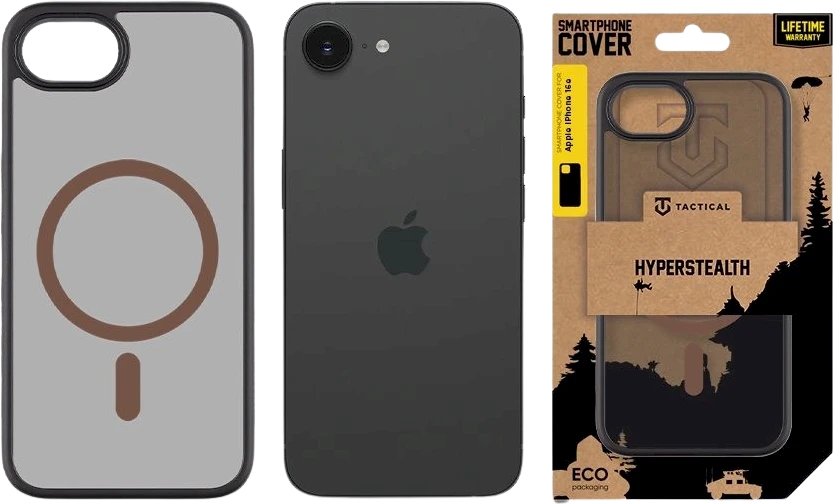 Tactical MagForce Hyperstealth 2.0 dėklas skirtas Apple iPhone 16e Juodas/Moucha Moose