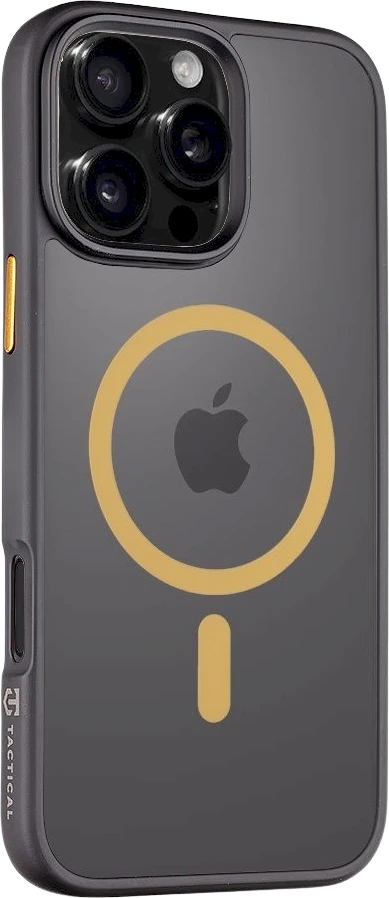 Tactical MagForce Hyperstealth 2.0 dėklas telefonui iPhone 16 Pro Max juodos ir geltonos spalvos