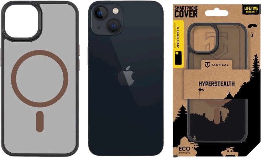 Tactical MagForce Hyperstealth 2.0 dėklas skirtas Apple iPhone 13 Juodas/Moucha Moose