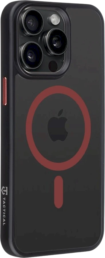 Tactical MagForce Hyperstealth 2.0 dėklas telefonui Apple iPhone 15 Pro Max juodos ir raudonos spalvos