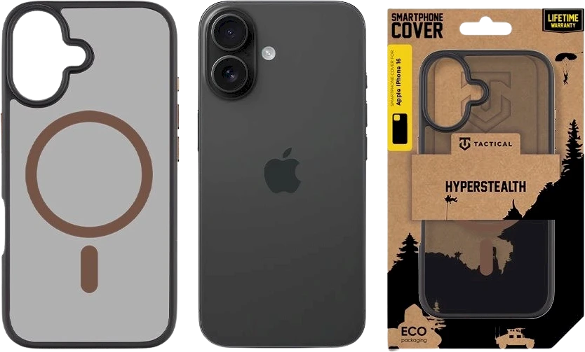 Tactical MagForce Hyperstealth 2.0 dėklas skirtas Apple iPhone 16 Juodas/Moucha Moose