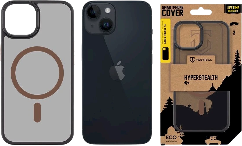 Tactical MagForce Hyperstealth 2.0 dėklas skirtas Apple iPhone 14 Juodas/Moucha Moose