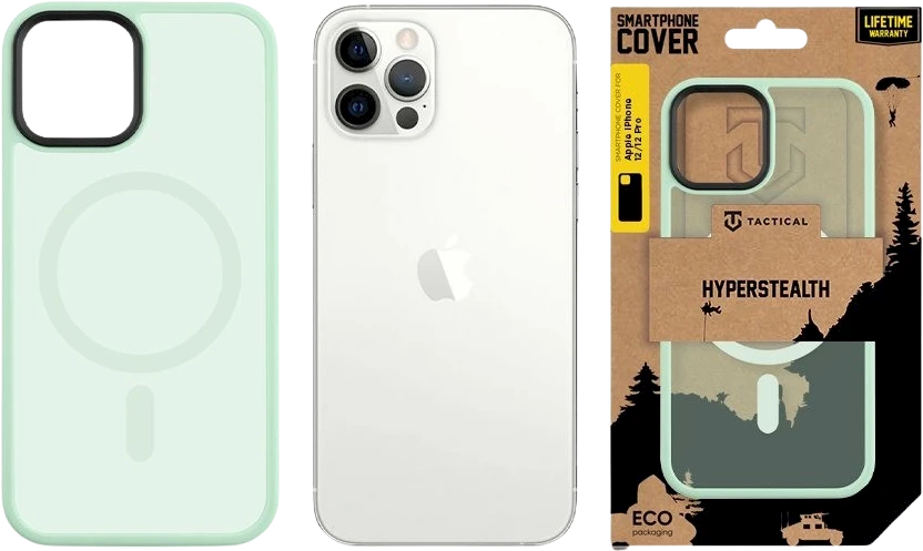 Dėklas Tactical MagForce Hyperstealth dangtelis, skirtas iPhone 12/12 Pro Beach Žalias