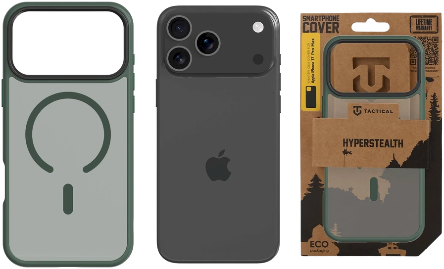 Tactical MagForce Hyperstealth dėklas skirtas Apple iPhone 17 Pro Max Forest Žalias