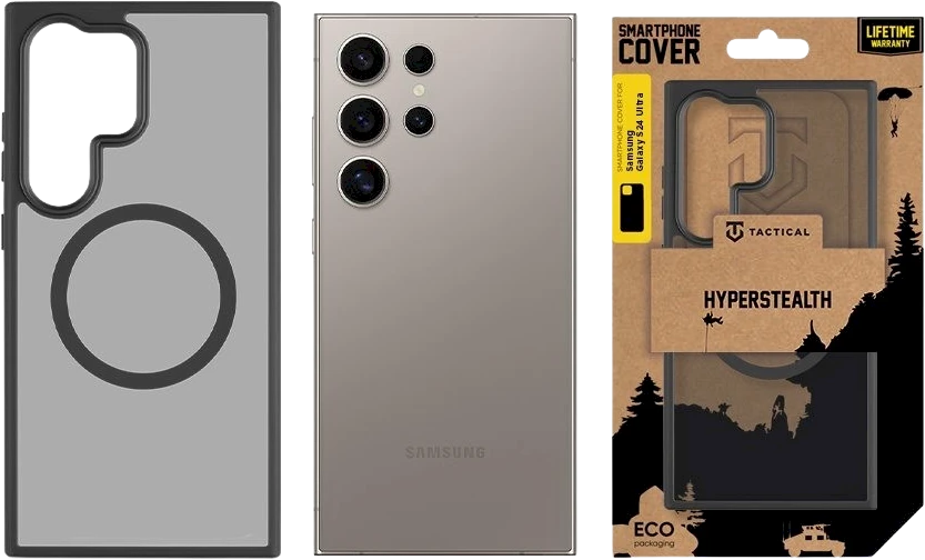 Dėklas Tactical MagForce Hyperstealth dangtelis, skirtas Samsung Galaxy S24 Ultra Asphalt