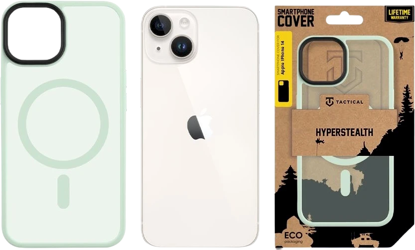 Dėklas Tactical MagForce Hyperstealth dangtelis, skirtas iPhone 14 Beach Žalias