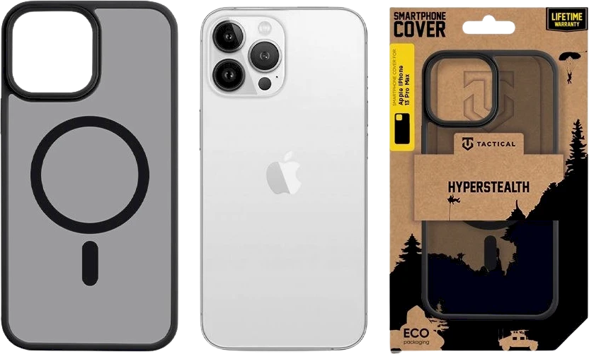 Dėklas Tactical MagForce Hyperstealth dangtelis, skirtas iPhone 13 Pro Max Asphalt