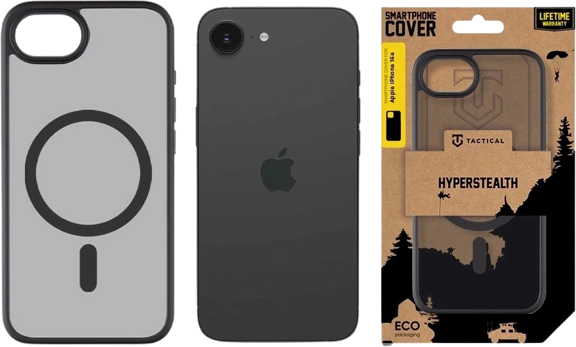 Tactical MagForce Hyperstealth dėklas telefonui Apple iPhone 16e Asphalt