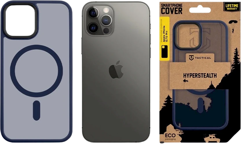 Tactical Mėlynas taktinis „MagForce Hyperstealth“ dėklas, skirtas „iPhone 12/12 Pro“, gilus Mėlyna