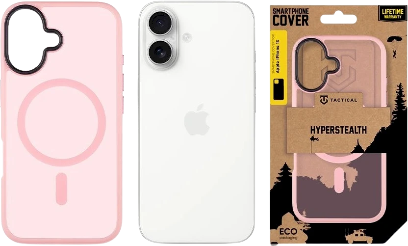 Tactical MagForce Hyperstealth dėklas skirtas Apple iPhone 16 Rožinė Panther