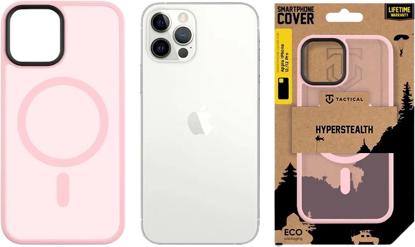 Tactical MagForce Hyperstealth dėklas telefonui Apple 12/12 Pro Rožinė Panther