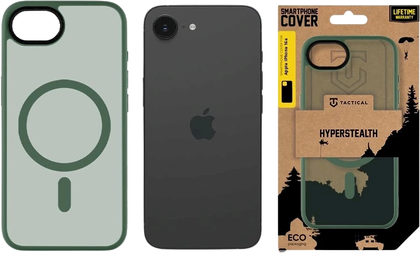 Tactical MagForce Hyperstealth dėklas telefonui Apple iPhone 16e Forest Žalias